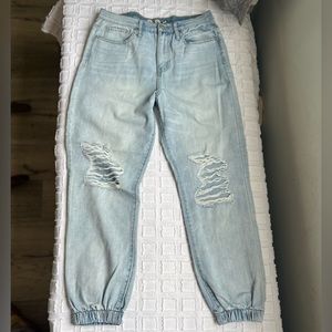 REWASH High Rise Mom Jeans